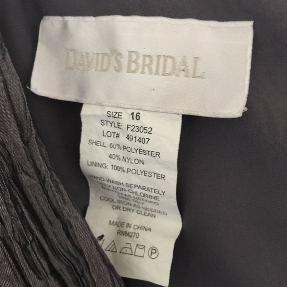 David’s bridal gown size 16 grey - Picture 5 of 5